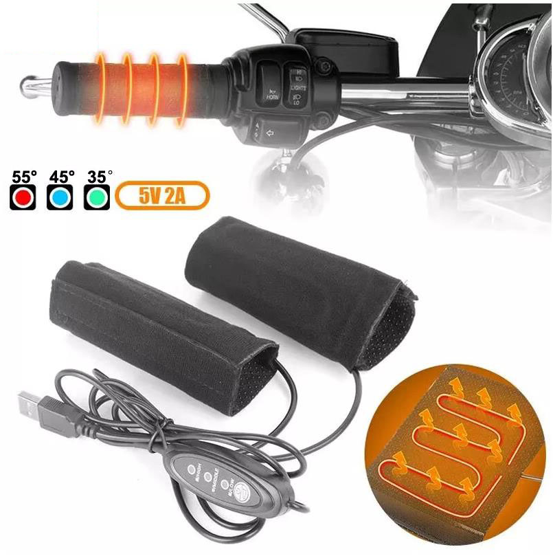 Handlebar Grip Heated - Pegangan Tangan Sepeda Motor Berpemanas 5V
