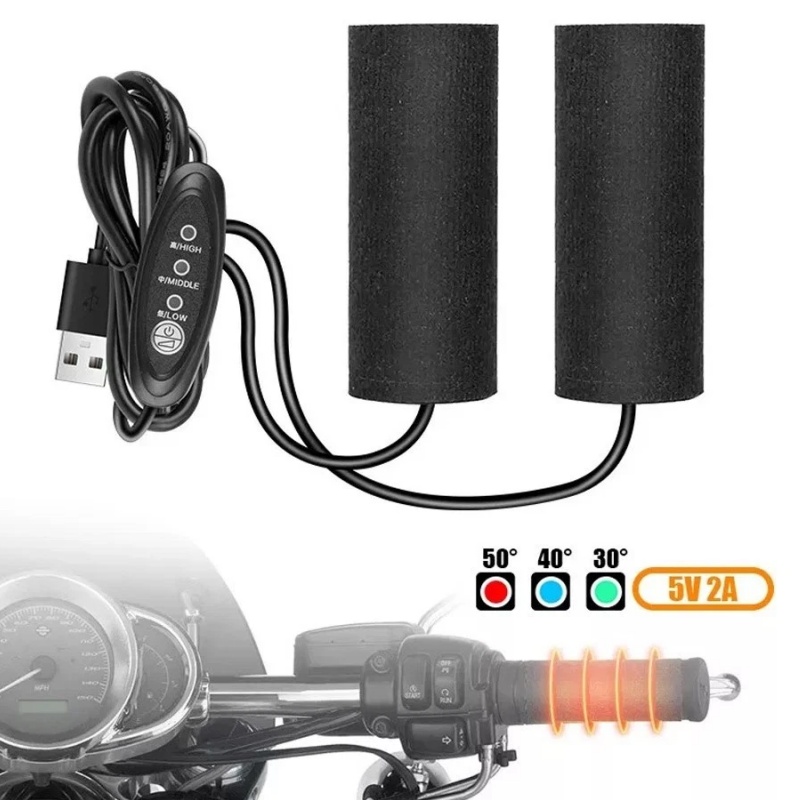 Handlebar Grip Heated - Pegangan Setang Sepeda Motor Berpemanas 5V