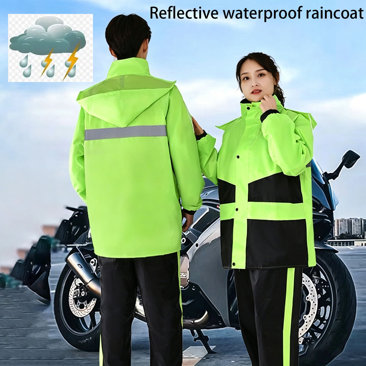 Jas Hujan Sepeda Motor Pria Wa - Motorcycle Gear Mens ulasan dan harga