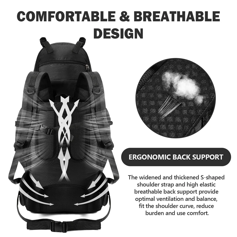 Ransel Hiking Tahan Air 90L, T - Motorcycle Gear Companies ulasan dan harga