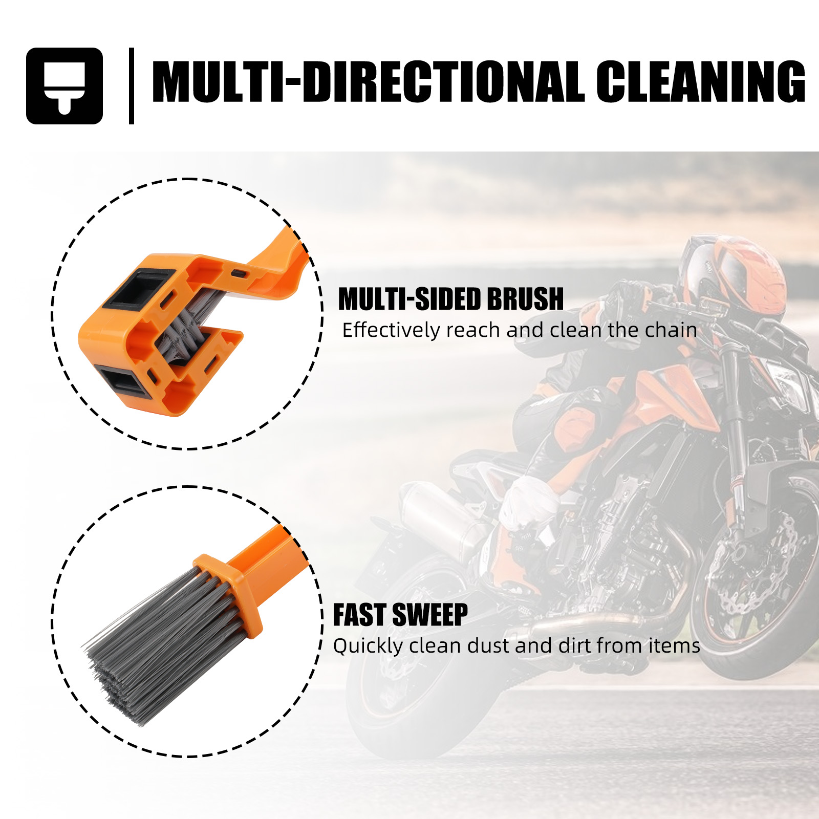 Sikat Pembersih Rantai Gear Mo - Motorcycle Gear Oil For Chain ulasan dan harga